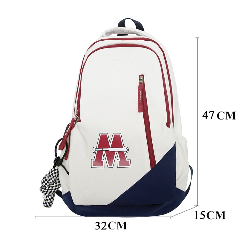 Back to school  Fashion Women Travel Mochila High-capacity High School Backpack Waterproof Girls Boys Bookbag College Laptop Rucksack