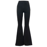 Wenkouban Grunge Pants High Waist Black Vintage Skinny Flares Pants Fashion Slim Casual Pants For Women Trousers