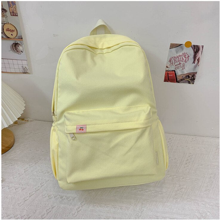 Back to school  Kawaii Teens Bookbag Bag for Girl Fashion Schoolbag Cute Canvas Backpack Women Travel Shoulder Mochila Laptop Rucksack