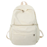 Wenkouban Fashion Ladies Male Corduroy Vintage College Backpack Girl Boy Travel Leisure Retro Book Bag Female Laptop Men Women School Bags