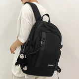 Wenkouban Fashion High Capacity Male Female Nylon College Bag Cool Lady Backpack Men Women Book Bag Girl Boy Travel School Backpack Trendy