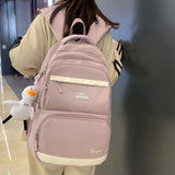 BACK TO SCHOOL   Fashion Waterproof Nylon Rucksack for Teenage Girl Backpack Bookbag High School Schoolbag Black Mochila Women Shoulder