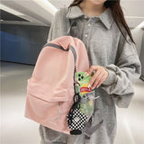 BACK TO SCHOOL  Fashion Women Mochila Waterproof Travel Bag for Girls Leisure Backpack Solid College Bookbag Rucksack Lady Small Bag