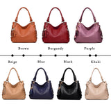 Wenkouban Shoulder Bags Women Leather Handbags Women Luxury Handbags Women Bags Designer Handbags High Quality Crossbody Bags Vintage Tote