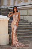 Wenkouban Spaghetti V-Neck Cocktail Dresses Floal Flower Mermaid Backless Slim Fit Split Asymmetrical Sexy Sweep Train Prom Dresses