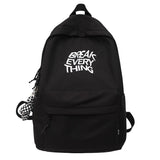 Wenkouban Trendy Girl Boy Waterproof Laptop College Backpack Fashion Travel Lady Nylon Bag Men Women School Backpack Female Male Book Bags