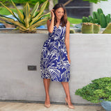 Wenkouban Summer Women's New Hot Sale  Dress V-Neck Sleeveless Print Slim High Waist Lacing Dress Fashion Party Woman Dresses High Quality