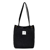 Wenkouban  Fashion Outdoor Leisure Shopping Bag Shoulder Bags Women New Corduroy Canvas Bag Girl Travel Party Organizer with Button Handbag