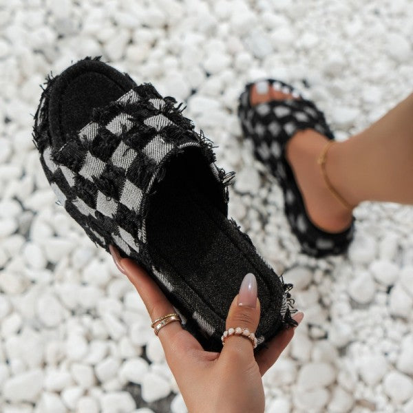 Wenkouban - Black Casual Patchwork Round Comfortable Shoes