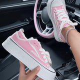 Wenkouban - Pink Casual Patchwork Frenulum Contrast Round Comfortable Out Door Shoes