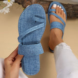 Wenkouban - Deep Blue Casual Patchwork Solid Color Round Comfortable Shoes