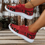 Wenkouban - Red Casual Sportswear Daily Patchwork Frenulum Round Comfortable Shoes