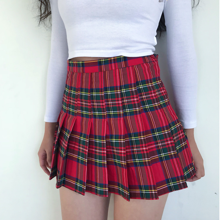 Wenkouban - School Girl Pleated Tennis Skirt